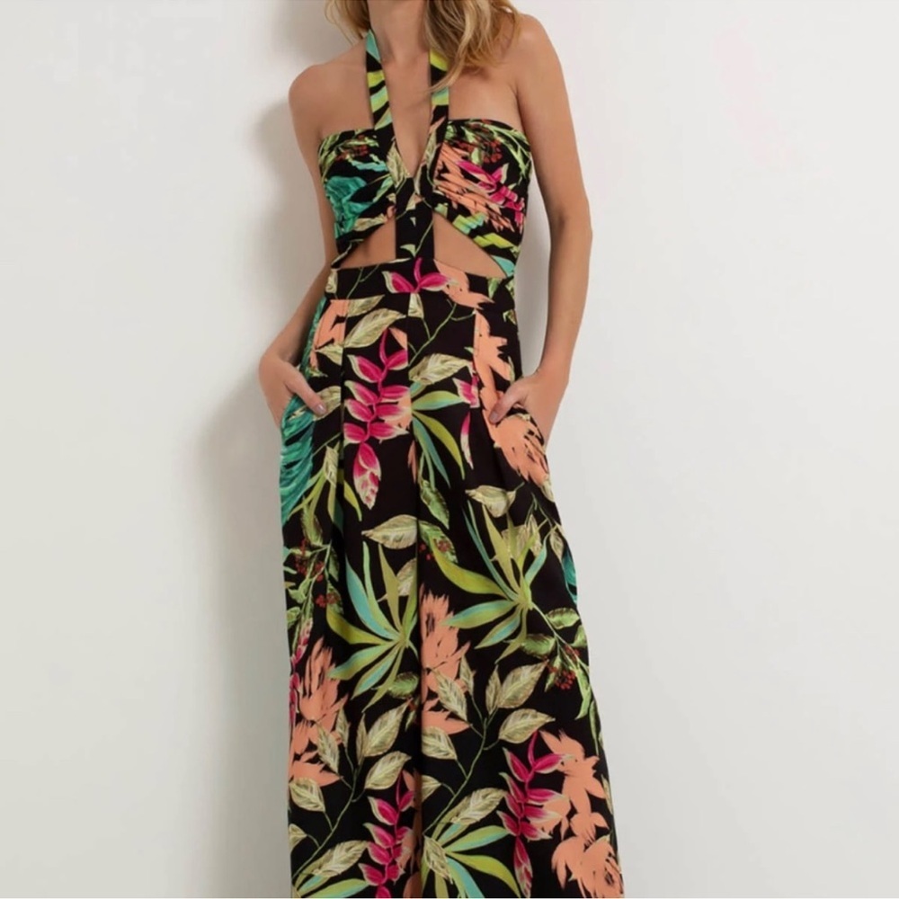 PatBO Tropicalia Cutout Jumpsuit Size 4